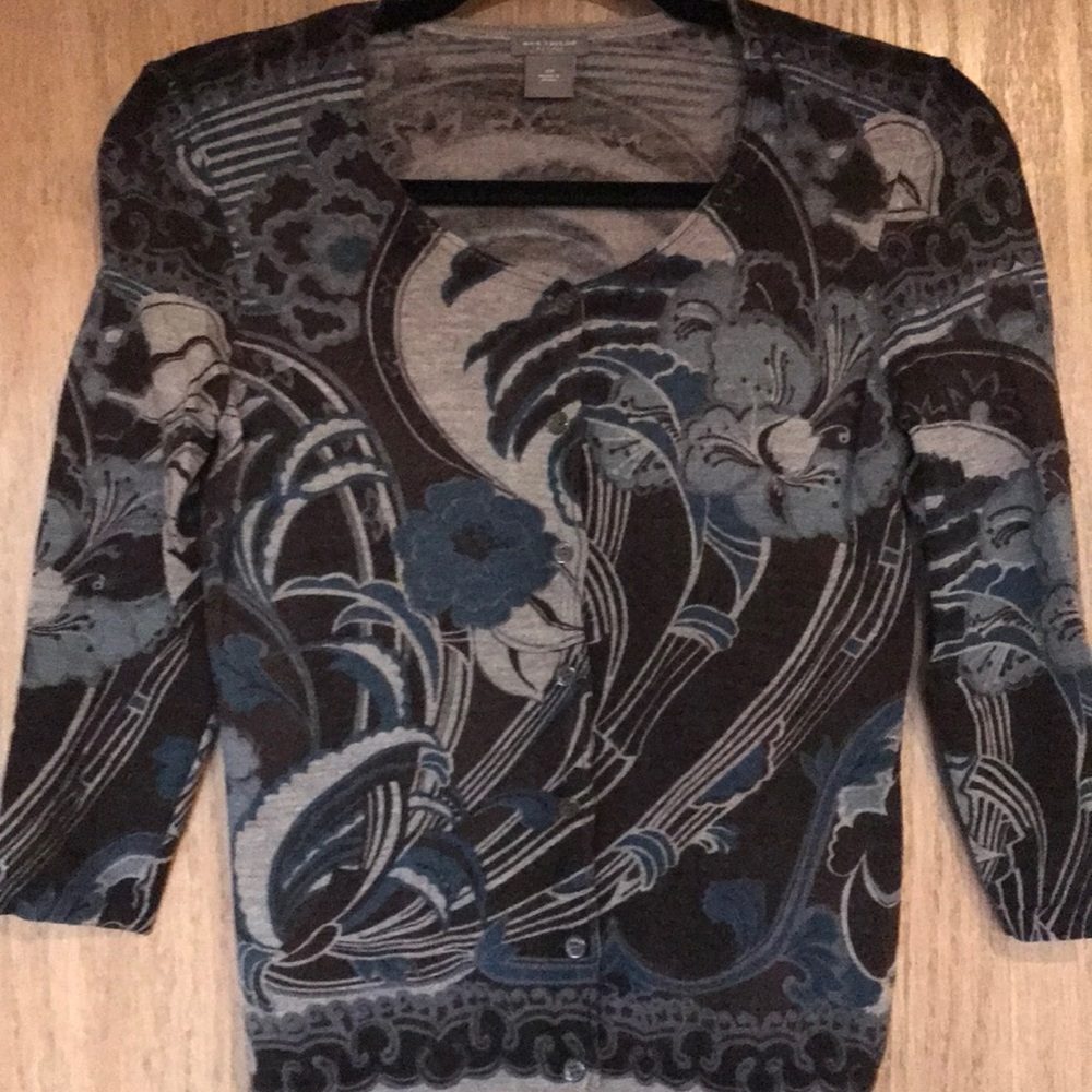 Ann Taylor 100% extra-fine Merino Wool Cardigan